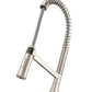 Ruvati RVF1233 Bianca Single-Handle Tall High-Arc Commercial Kitchen Faucet with Pre-Rinse Sprayer close-up