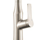 Ruvati RVF1233 Bianca Single-Handle Tall High-Arc Commercial Kitchen Faucet with Pre-Rinse Sprayer detail view.