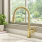 Ruvati RVF1234 Simoni Single-Handle Pull-Down Kitchen Faucet — Traditional Farmhouse Style