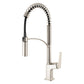 Ruvati RVF1236 Seneca Single-Handle Spring Pull-Down Kitchen Faucet with Pre-Rinse Sprayer