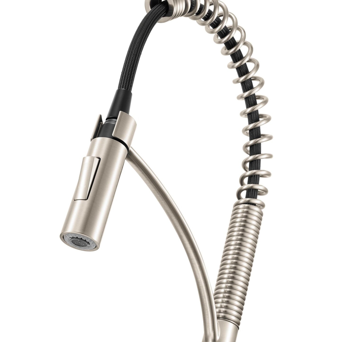 Ruvati RVF1236 Seneca Single-Handle Spring Pull-Down Kitchen Faucet with Pre-Rinse Sprayer