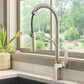 Ruvati RVF1236 Seneca Single-Handle Spring Pull-Down Kitchen Faucet with Pre-Rinse Sprayer