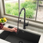 Ruvati RVF1236 Seneca Single-Handle Spring Pull-Down Kitchen Faucet with Pre-Rinse Sprayer