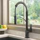 Ruvati RVF1236 Seneca Single-Handle Spring Pull-Down Kitchen Faucet with Pre-Rinse Sprayer
