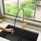 Ruvati RVF1236 Seneca Single-Handle Spring Pull-Down Kitchen Faucet with Pre-Rinse Sprayer