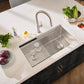 Ruvati RVF1237 Vestia Single-Handle Pull-Down Kitchen Faucet with Knurl Detail