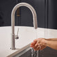 Ruvati RVF1237 Vestia Single-Handle Pull-Down Kitchen Faucet with Knurl Detail