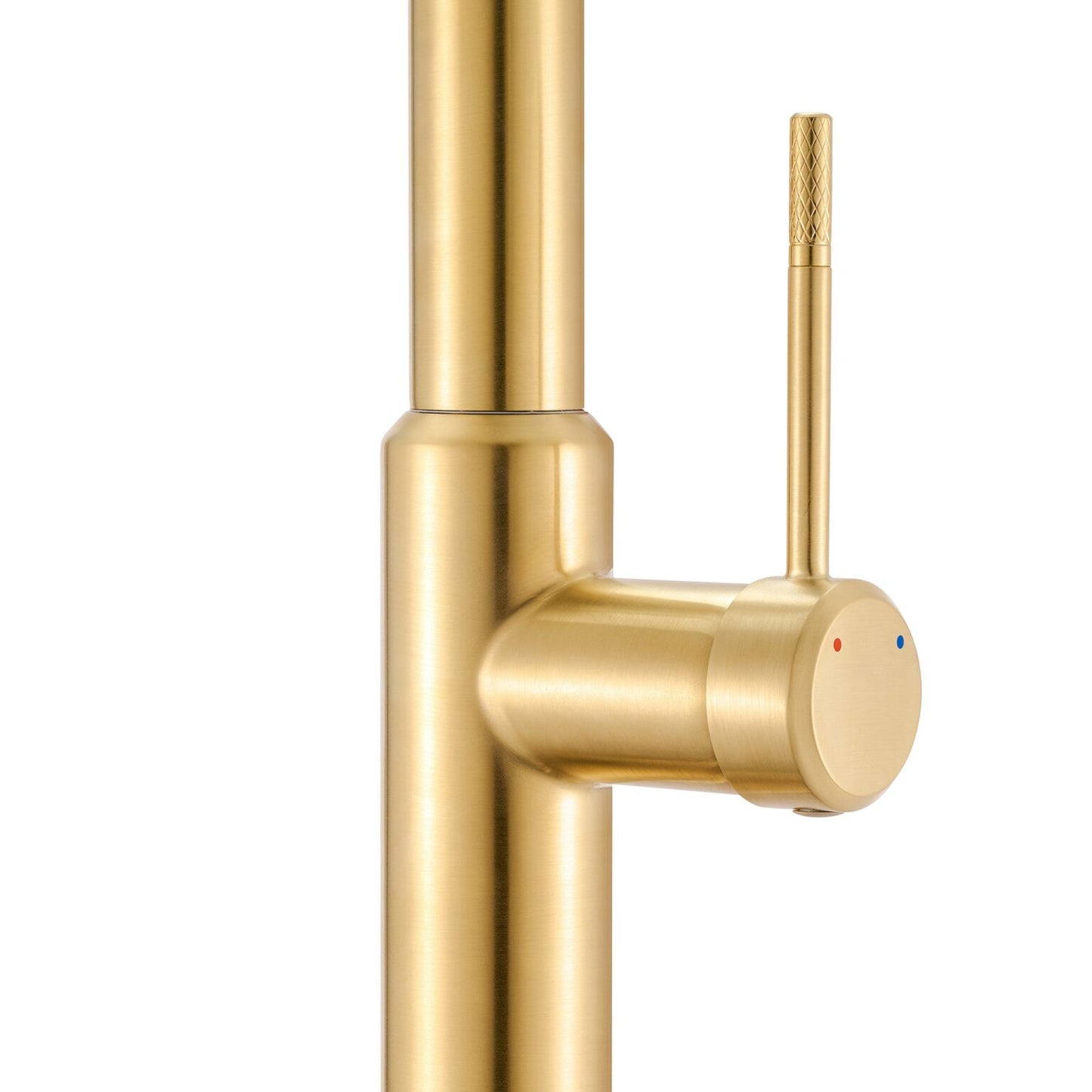 Ruvati RVF1237 Vestia Single-Handle Pull-Down Kitchen Faucet with Knurl Detail