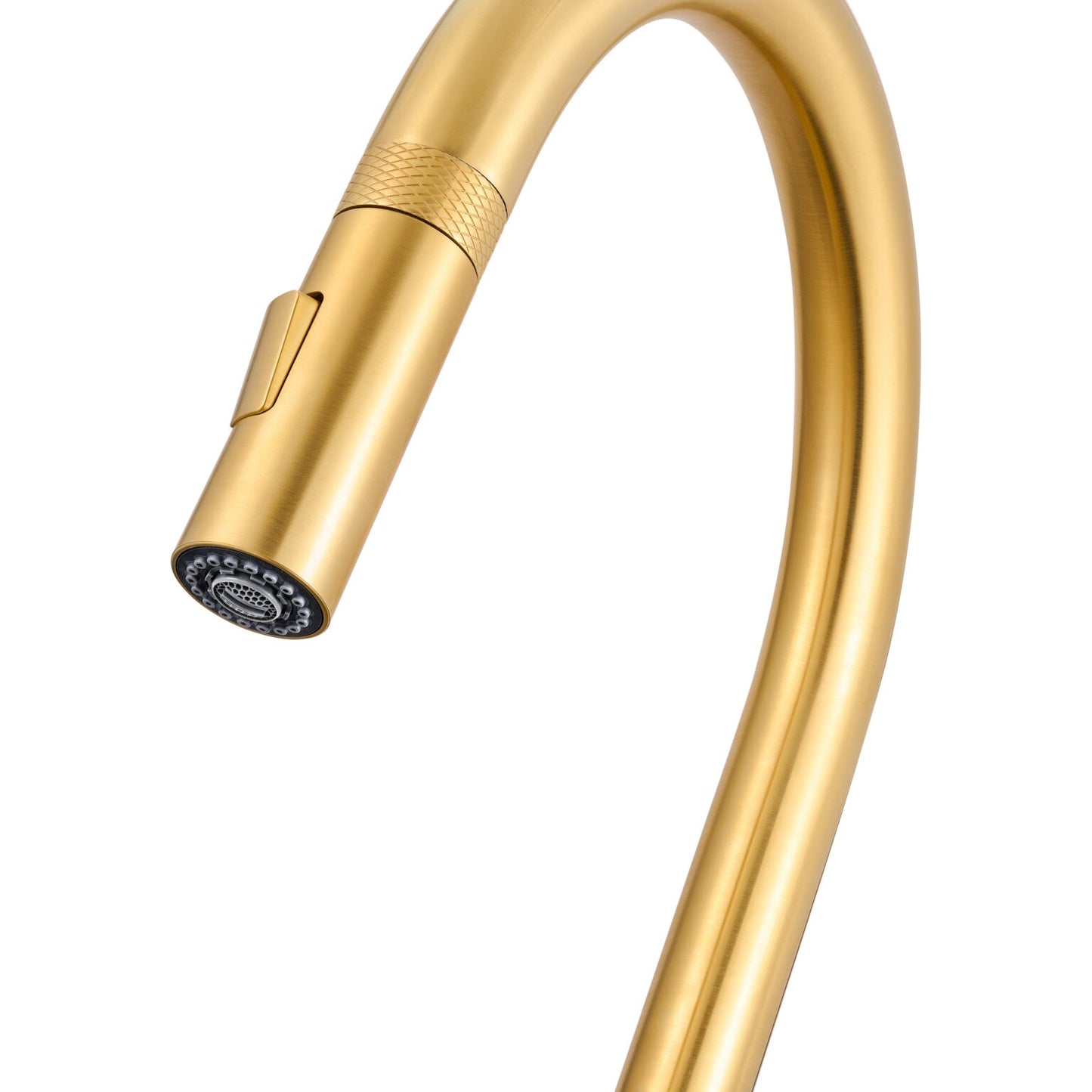 Ruvati RVF1237 Vestia Single-Handle Pull-Down Kitchen Faucet with Knurl Detail