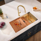 Ruvati RVF1237 Vestia Single-Handle Pull-Down Kitchen Faucet with Knurl Detail