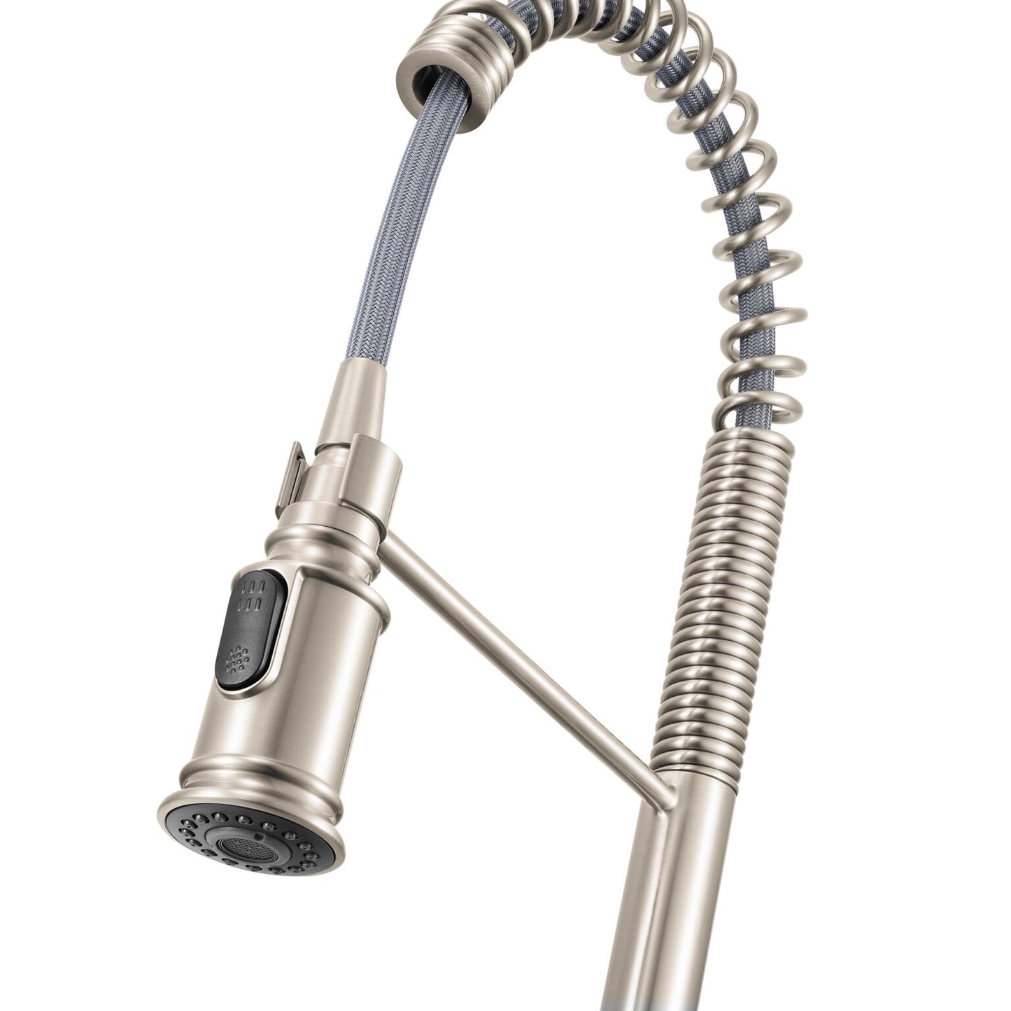 Ruvati RVF1238 Seneca Single-Handle Pre-Rinse High-Arc Kitchen Faucet in Stainless Steel