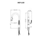 Ruvati RVF1239 Idris Single-Handle Pull-Down High-Arc Gooseneck Kitchen Faucet