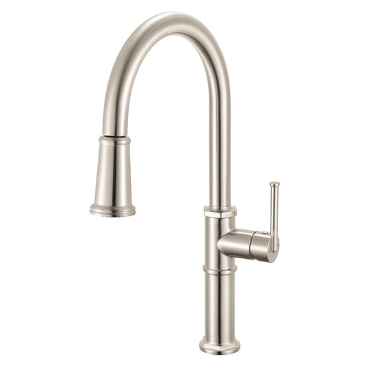 Ruvati RVF1239 Idris Single-Handle Pull-Down High-Arc Gooseneck Kitchen Faucet
