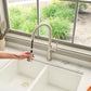 Ruvati RVF1239 Idris Single-Handle Pull-Down High-Arc Gooseneck Kitchen Faucet