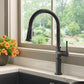 Ruvati RVF1239 Idris Single-Handle Pull-Down High-Arc Gooseneck Kitchen Faucet