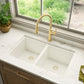 Ruvati RVF1239 Idris Single-Handle Pull-Down High-Arc Gooseneck Kitchen Faucet