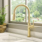 Ruvati RVF1239 Idris Single-Handle Pull-Down High-Arc Gooseneck Kitchen Faucet