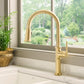 Ruvati RVF1239 Idris Single-Handle Pull-Down High-Arc Gooseneck Kitchen Faucet