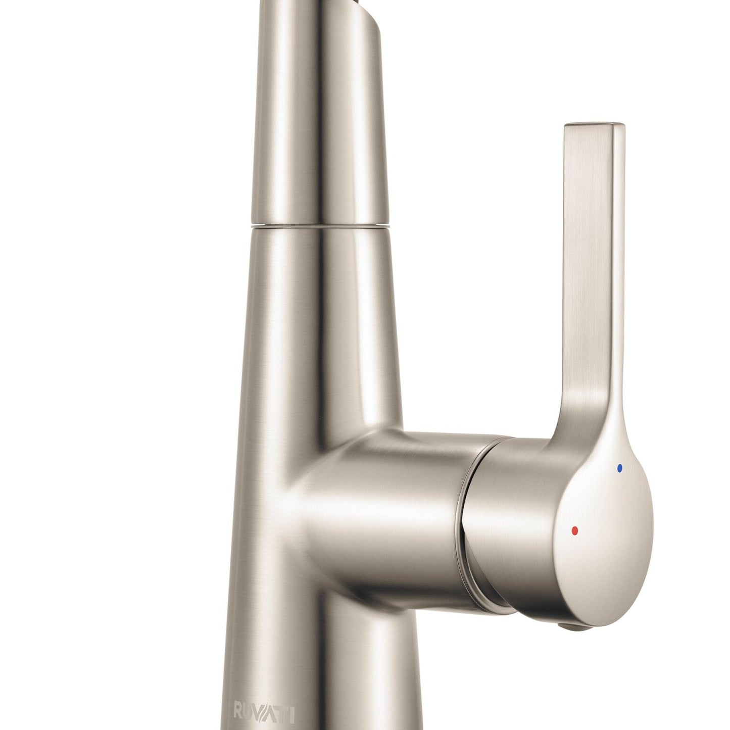 Ruvati RVF1242 Carina Single-Handle Flexible Hose Kitchen Faucet in Stainless and Black