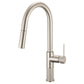 Ruvati RVF1248 Isola Single-Handle Pull-Out Kitchen Faucet with Knurl Detail