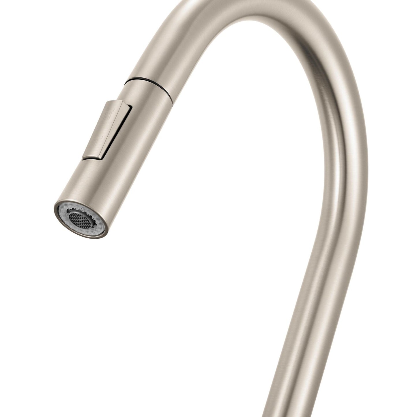 Ruvati RVF1248 Isola Single-Handle Pull-Out Kitchen Faucet with Knurl Detail