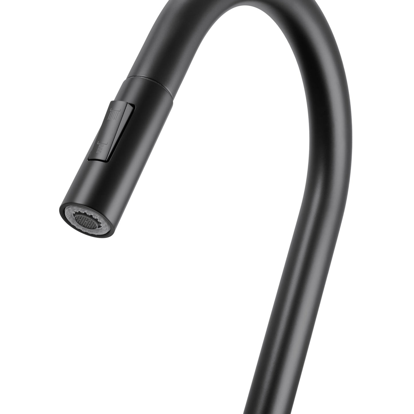 Ruvati RVF1248 Isola Single-Handle Pull-Out Kitchen Faucet with Knurl Detail