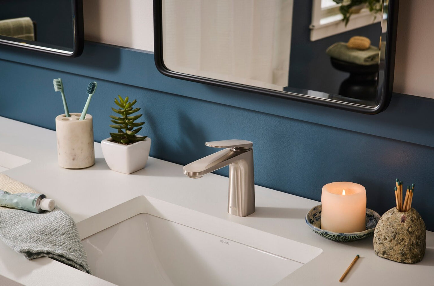 Ruvati RVF5135 Este Single-Handle Bathroom Faucet in Brushed Nickel or Matte Black