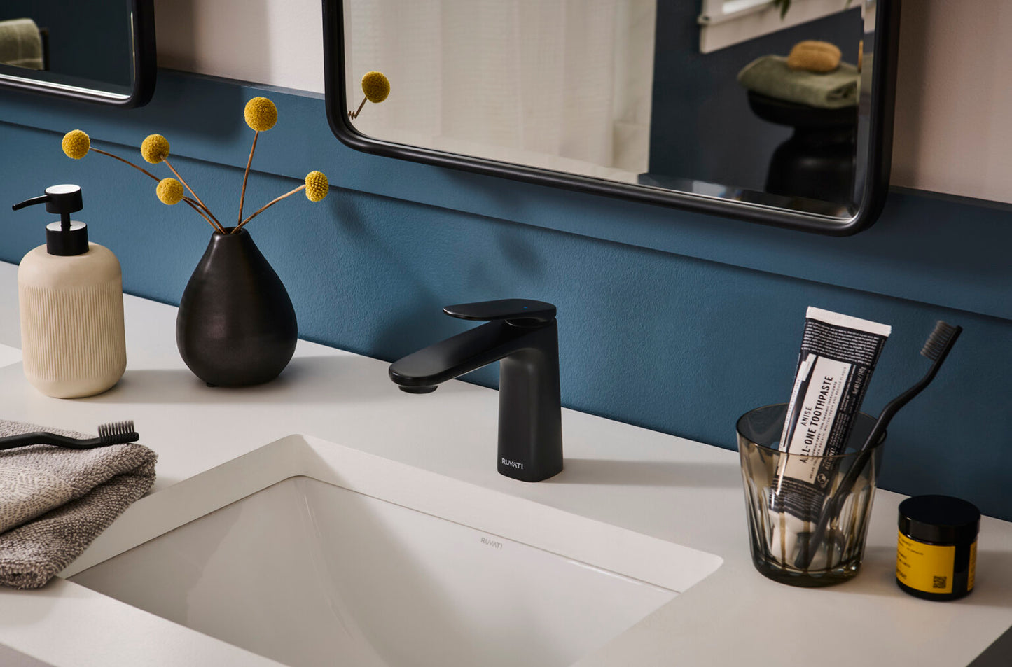 Ruvati RVF5135 Este Single-Handle Bathroom Faucet in Brushed Nickel or Matte Black