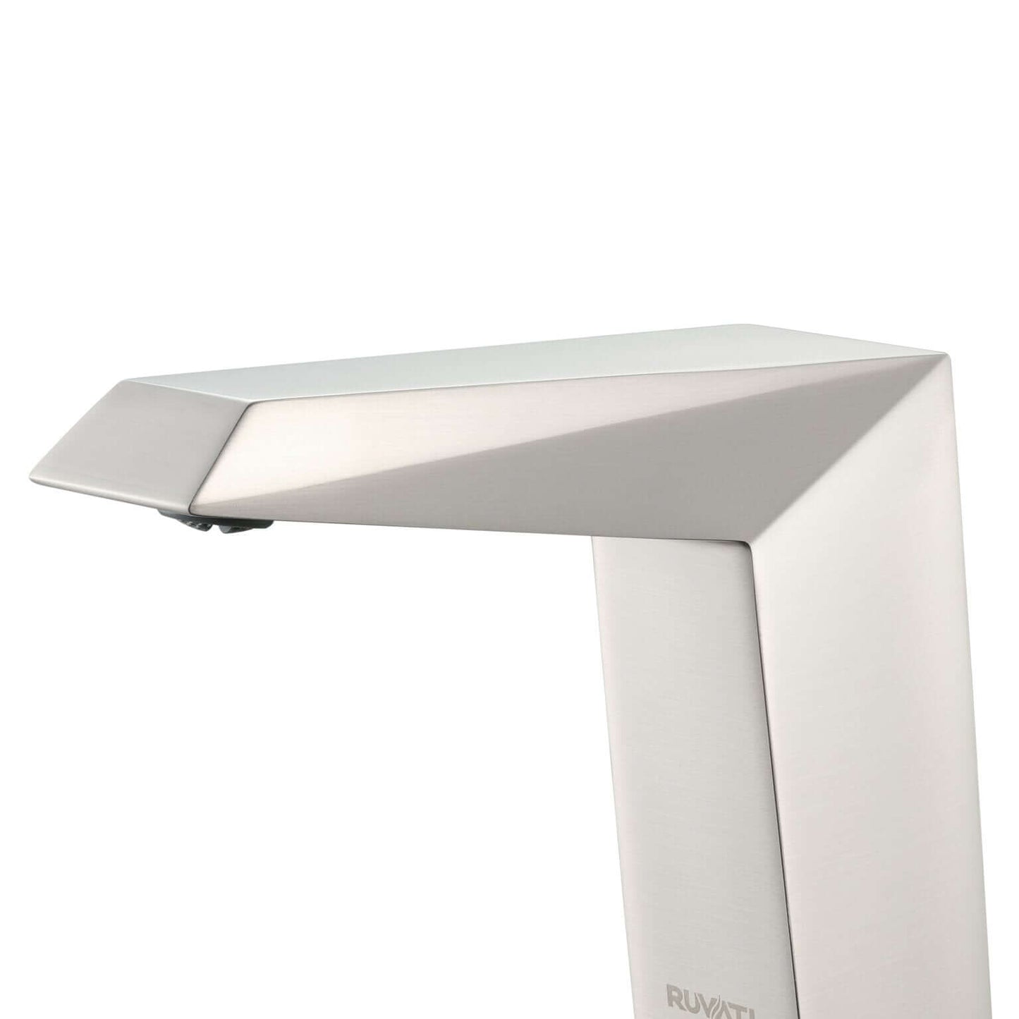 Ruvati RVF5231 Tropea Two-Handle Widespread Bathroom Faucet in Brushed Nickel close-up view.