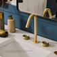 Ruvati Chrono Two-Handle Watch Face Widespread Bathroom Faucet - RVF5234 in modern bathroom setting