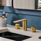 Ruvati RVF5235 Fabio Two-Handle Widespread Bathroom Faucet in Brushed Gold with twist knob handles