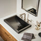 Ruvati RVF5236 Barolo Two-Handle Widespread Bathroom Faucet with modern sink and stylish accessories