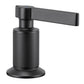 Ruvati RVF5236 Barolo Two-Handle Widespread Bathroom Faucet knurled handle in black finish.