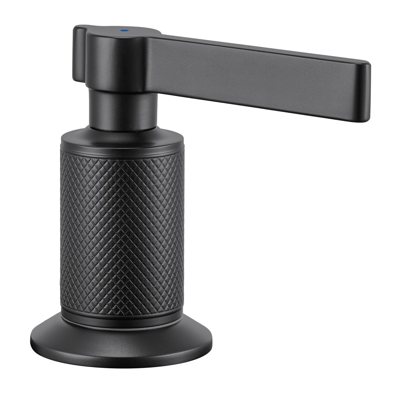 Ruvati RVF5236 Barolo Two-Handle Widespread Bathroom Faucet knurled handle in black finish.