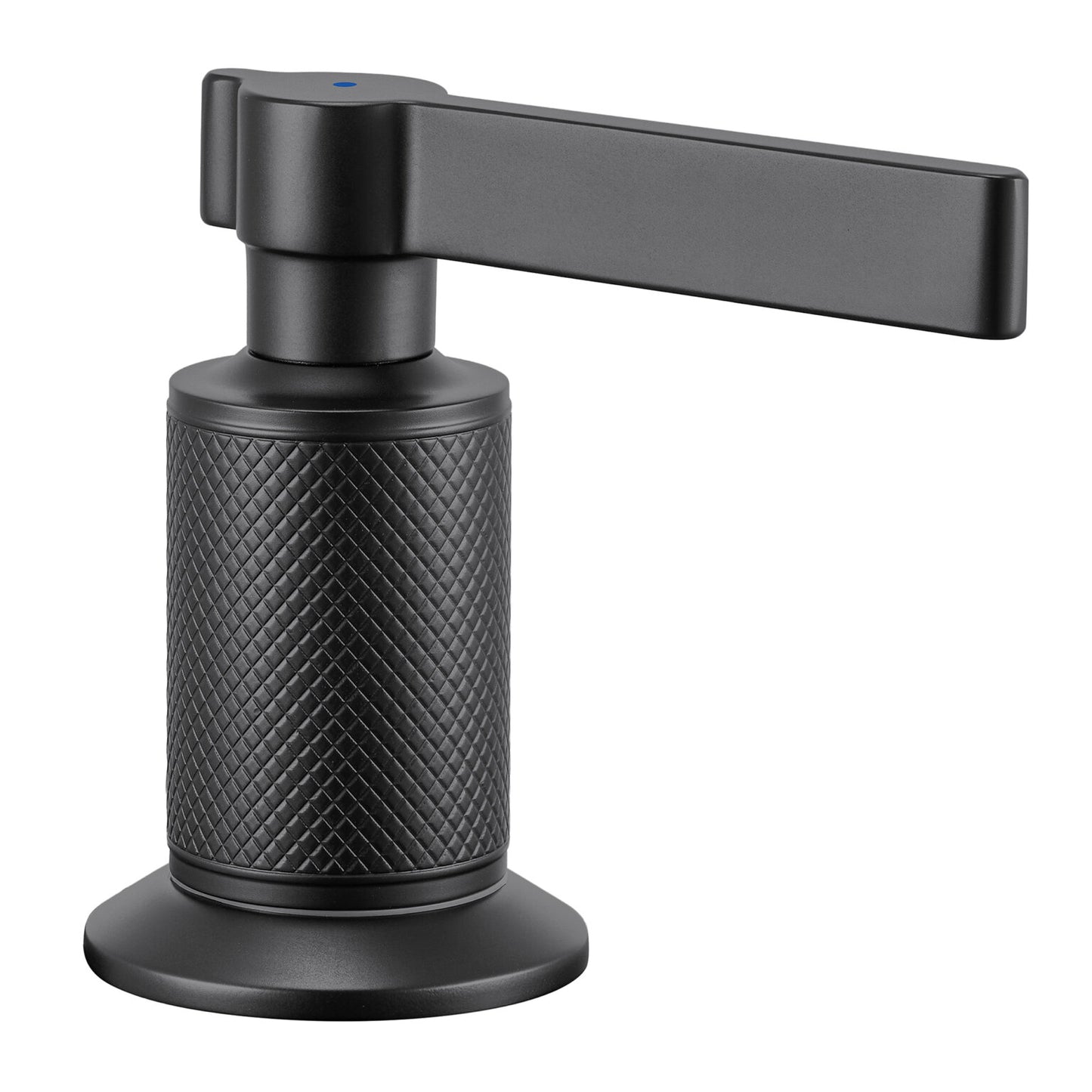 Ruvati RVF5236 Barolo Two-Handle Widespread Bathroom Faucet knurled handle in black finish.