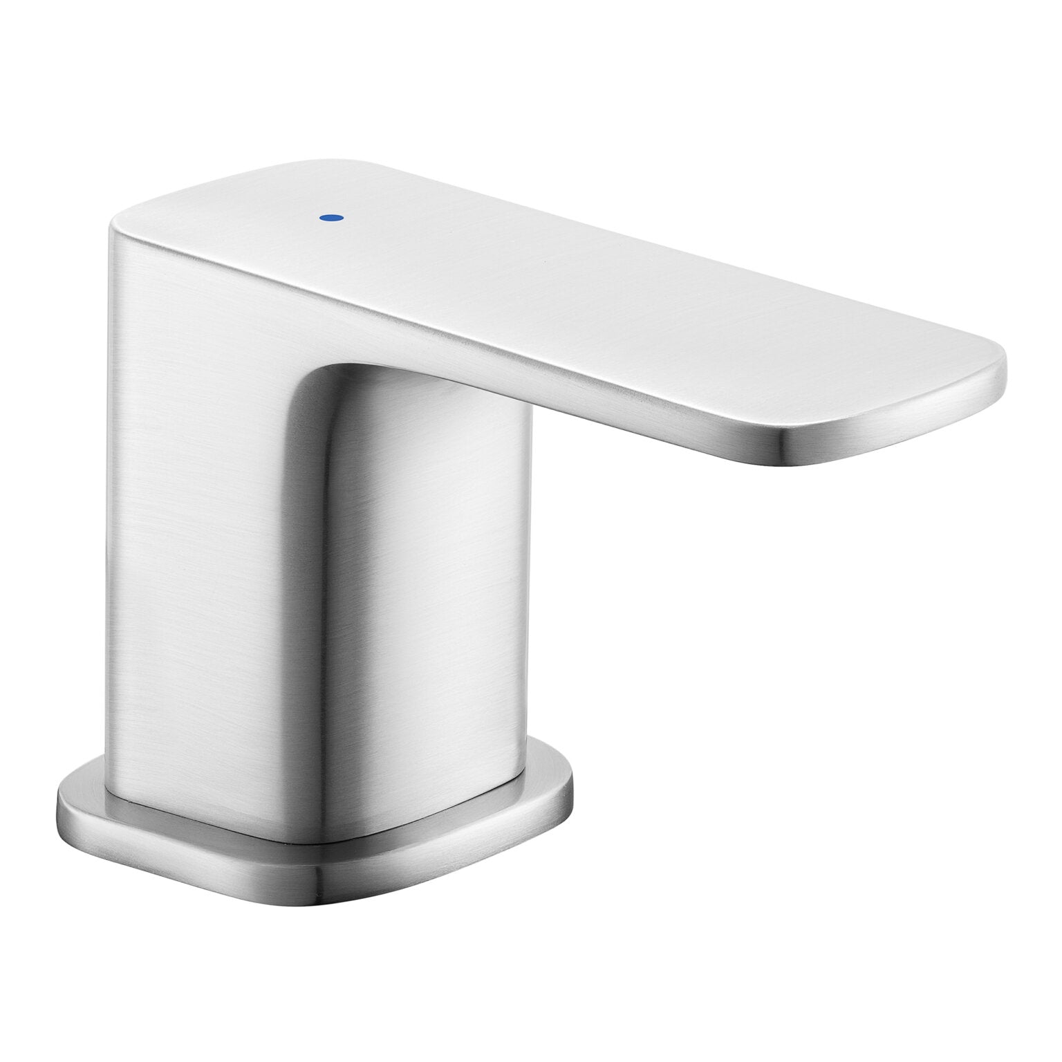 Ruvati RVF5237 Lanai Two-Handle Widespread Bathroom Faucet in Brushed Nickel, modern rectangular design.