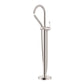Ruvati RVF5338 Lucia Single-Handle Floor-Mounted Freestanding Tub Filler with Hand Shower in Brushed Nickel