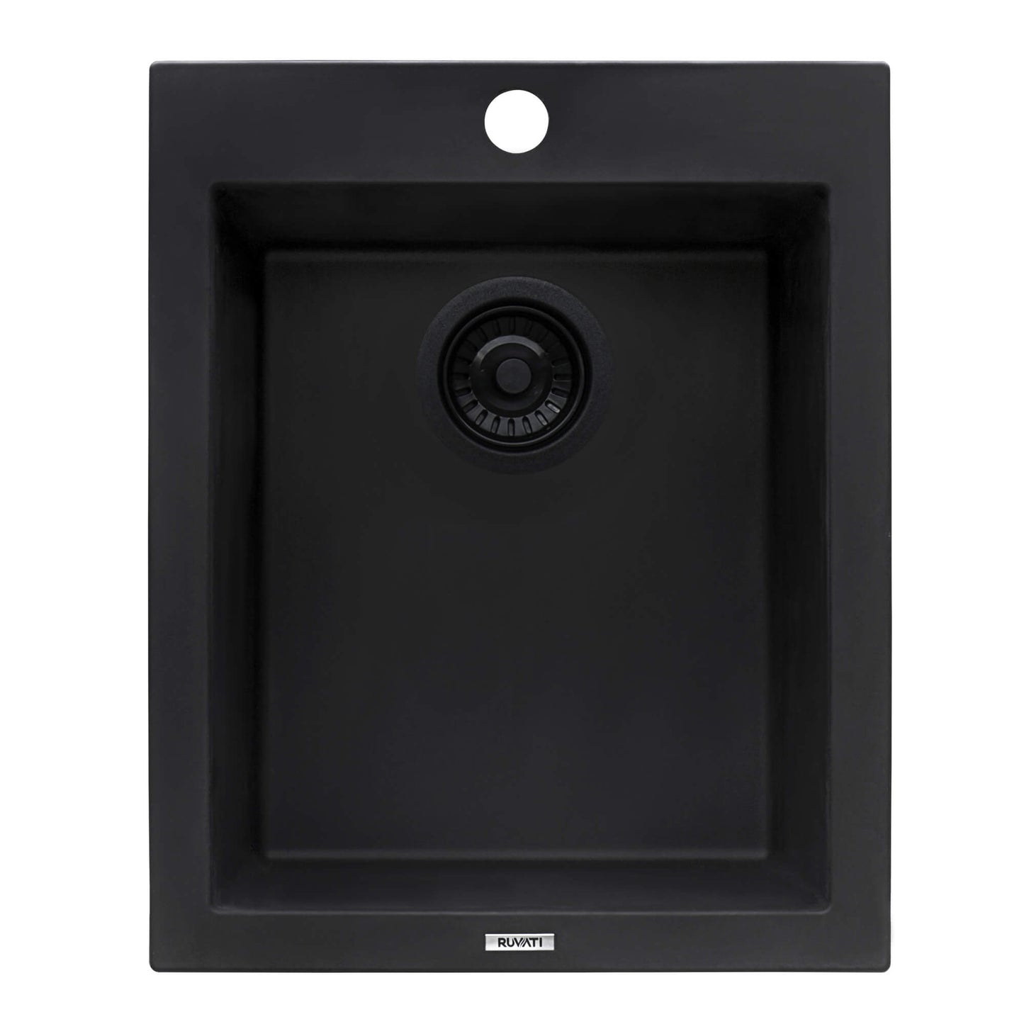 Ruvati epiGranite RVG1016 16" Topmount Single Bowl Wet Bar and Prep Sink