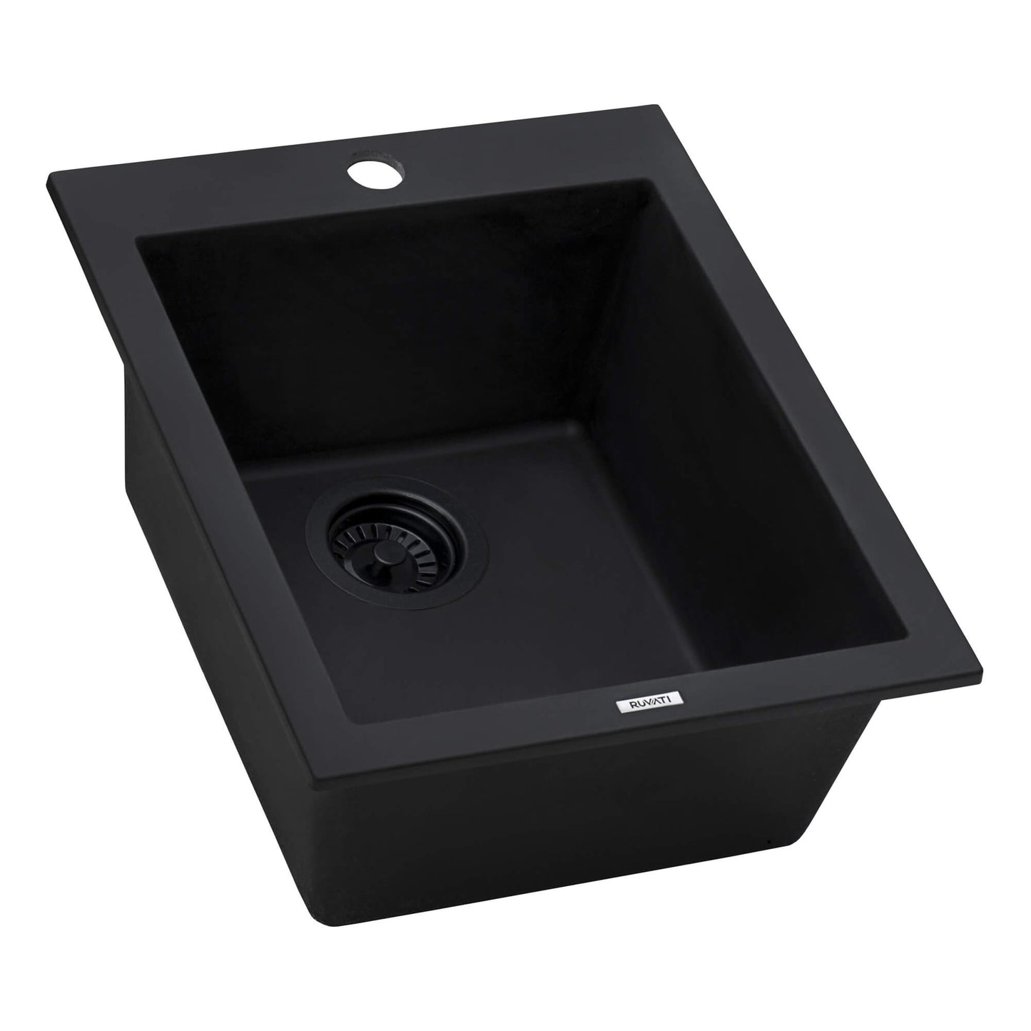 Ruvati epiGranite RVG1016 16" Topmount Single Bowl Wet Bar and Prep Sink