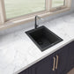 Ruvati epiGranite RVG1016 16" Topmount Single Bowl Wet Bar and Prep Sink