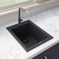Ruvati epiGranite RVG1016 16" Topmount Single Bowl Wet Bar and Prep Sink