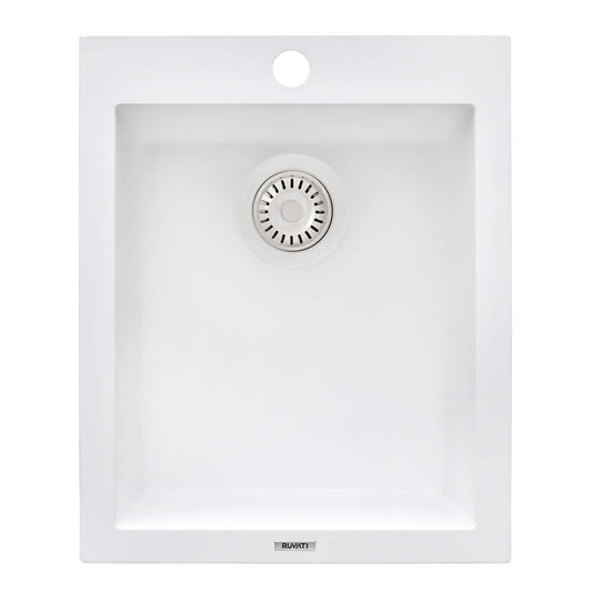 Ruvati epiGranite RVG1016 16" Topmount Single Bowl Wet Bar and Prep Sink