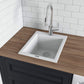 Ruvati epiGranite RVG1016 16" Topmount Single Bowl Wet Bar and Prep Sink