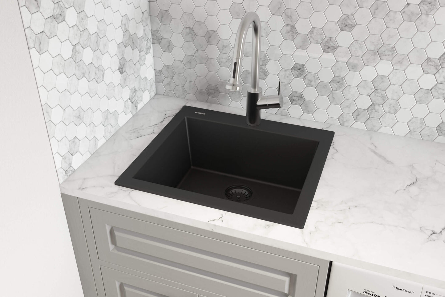 Ruvati epiGranite RVG1022 22" Topmount Single Bowl Wet Bar and Prep Sink