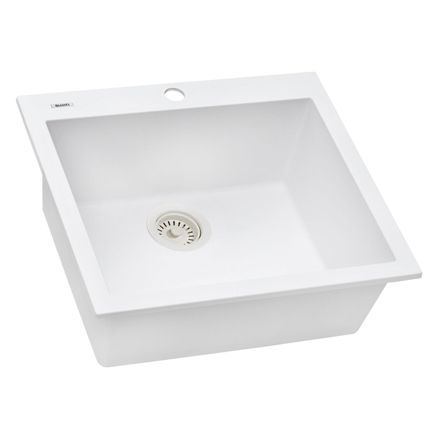 Ruvati epiGranite 22" Topmount Single Bowl Kitchen Sink RVG1022
