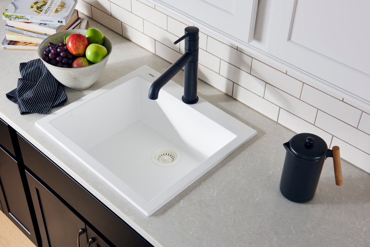 Ruvati epiGranite 22" Topmount Single Bowl Kitchen Sink RVG1022