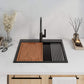 Ruvati epiCube RVG1631 31" Topmount Workstation Kitchen Sink with Dual Ledges