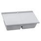 Ruvati 34" epiGranite Dual Bowl Workstation Kitchen Sink - Arctic White - RVG1350WH
