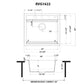 Ruvati epiCube RVG1622 23" Topmount Workstation Wet Bar and Prep Sink with Dual Ledges