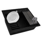 Ruvati epiCube RVG1622 23" Topmount Workstation Wet Bar and Prep Sink with Dual Ledges